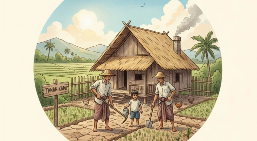 Petani miskin dengan kategori tertentu akan diberikan tanah. [Instagram]