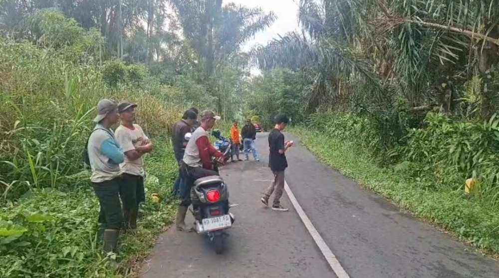 TKP pencurian dan kekerasan alias begal di Kelurahan Talang Rimbo Lama, Kabupaten Rejang Lebong. [Habibi Ifriansyah/FTNews.co.id]