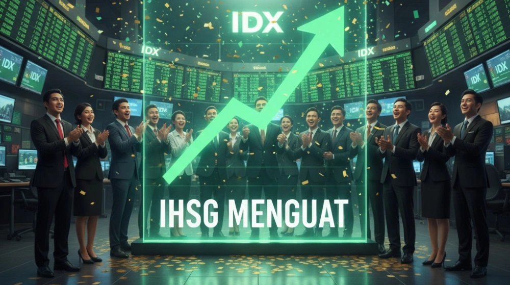 Ilustrasi IHSG menguat. [Instagram]