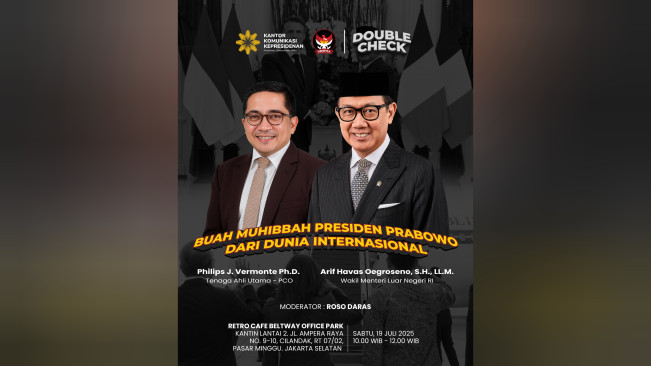 Diskusi Double Check Sabtu Hari Ini, Bahas Hubungan Internasional Indonesia di Era Prabowo