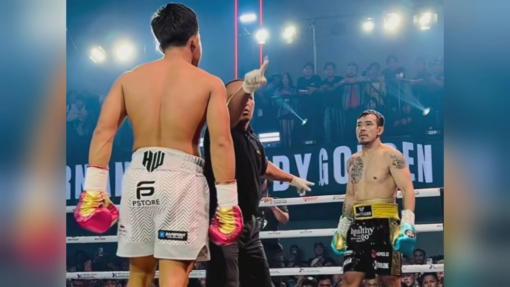 Duel sengit Paris Pernandes dan Rudy Golden Boy. [Instagram @byholywing]