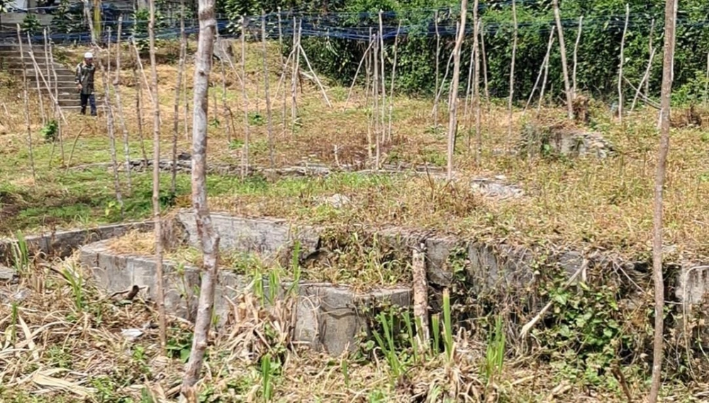 Sisa-sisa pondasi bangunan Rumah Sakit Belanda di Rejang Lebong. [Habibi Ifriansyah/ FTNews.co.id]