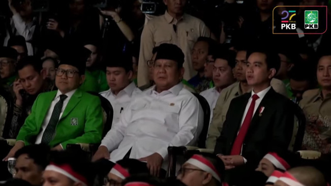 Prabowo-Gibran Kompak Hadiri Harlah PKB ke-27 di Jakarta