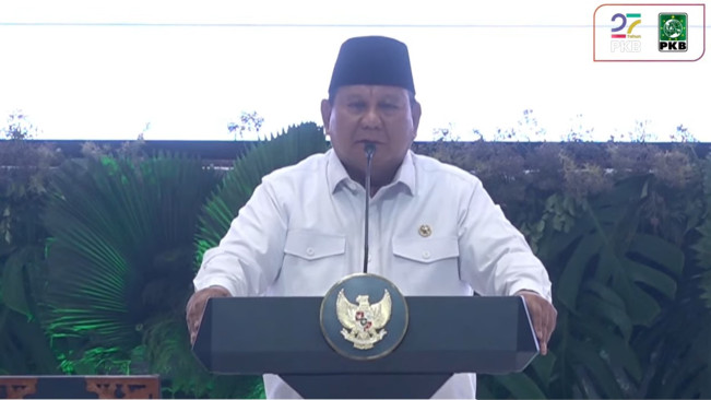 Prabowo Singgung Pasal 33 UUD 1945 di Harlah PKB