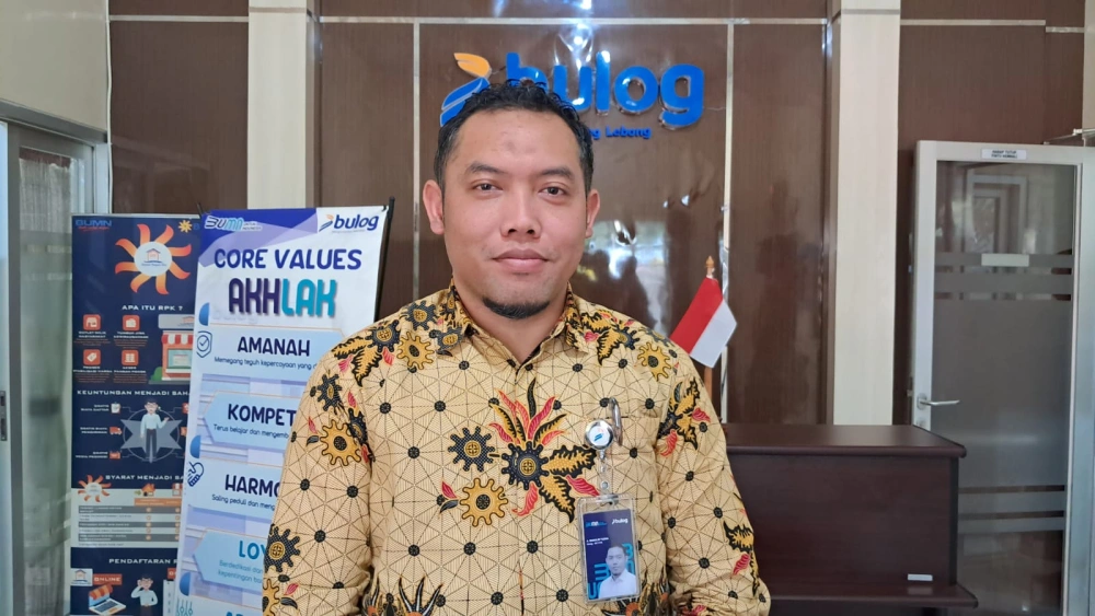 Kepala Bulog Cabang Rejang Lebong, A Musalim Yudha. [Habibi Ifriansyah/ FTNews.co.id]