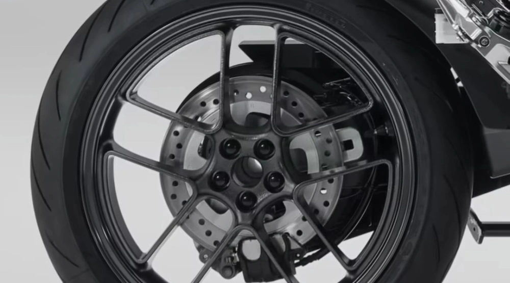 Tampilan belakang Honda WN7. [Instagram]