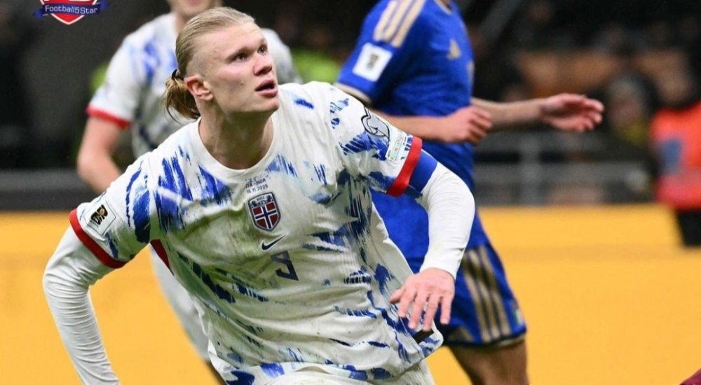 Haaland berhasil membawa Norwegia ke Putaran Piala Dunia usai menyingkirkan Italia. [Instagram]