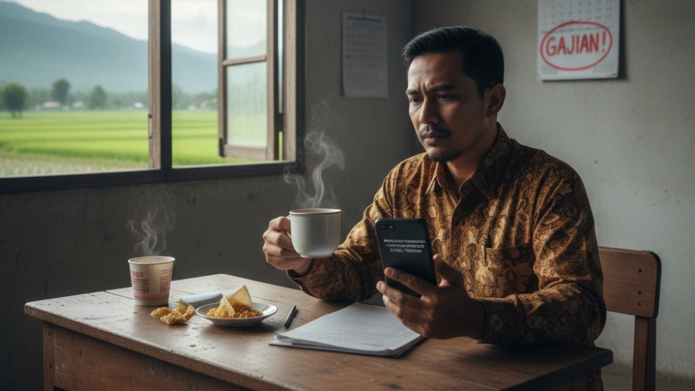 Ilustrasi guru menanti pencairan TPG. [Gemini]