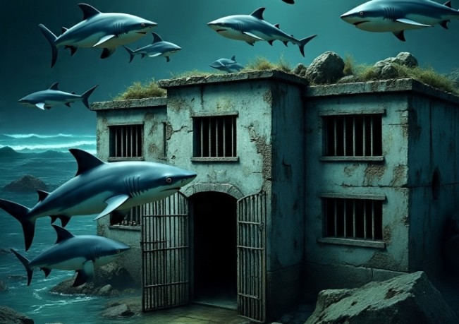 Buat Pemakan Uang Rakyat! Lapas Khusus Koruptor Segera Dibangun: Kokoh, Terpencil dan Dikelilingi Hiu