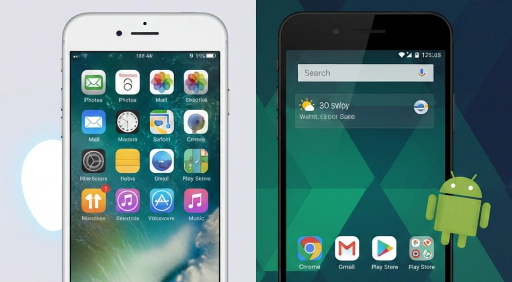Android vs Iphone. [Gemini]