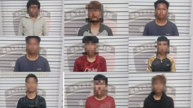 Polisi Tangkap 9 Anggota Geng Motor 'Rakensu' di Deli Serdang