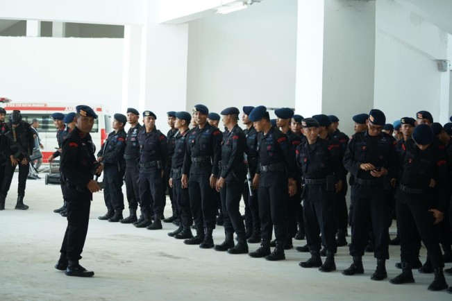 Brimob Polda Sumut Kawal Ketat Laga Timnas Indonesia U-17 vs Tajikistan