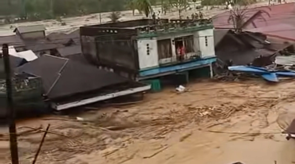 Bencana banjir di Sibolga. [Instagram]