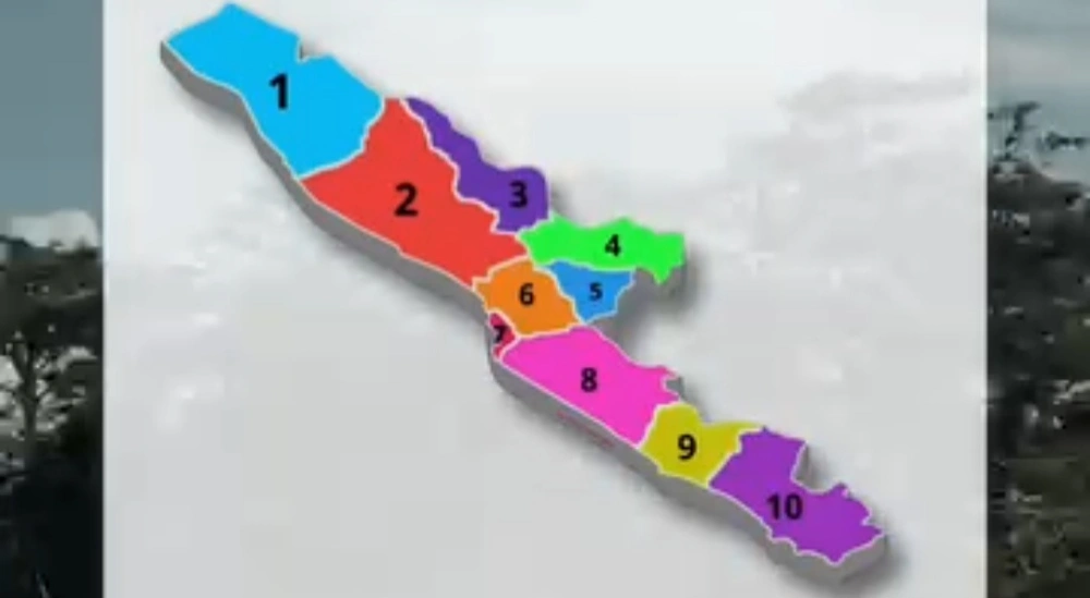 Luasan Kabupaten/Kota di Provinsi Bengkulu. [Instagram]