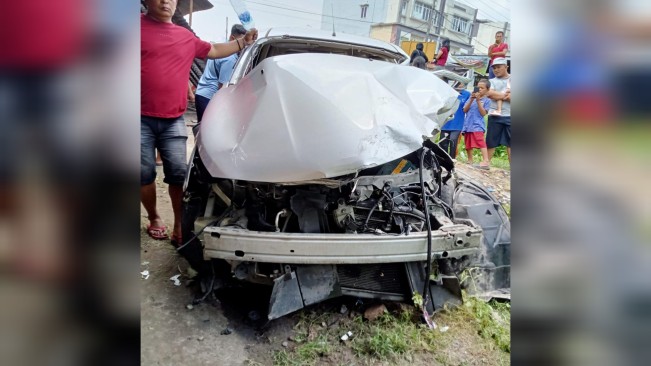 Mobil Tertabrak Kereta Api di Jalan Medan-Binjai, 1 Orang Tewas