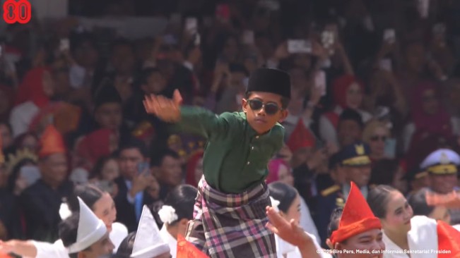 Momen Tarian Aura Farming Meriahkan Upacara Kemerdekaan ke-80 di Istana