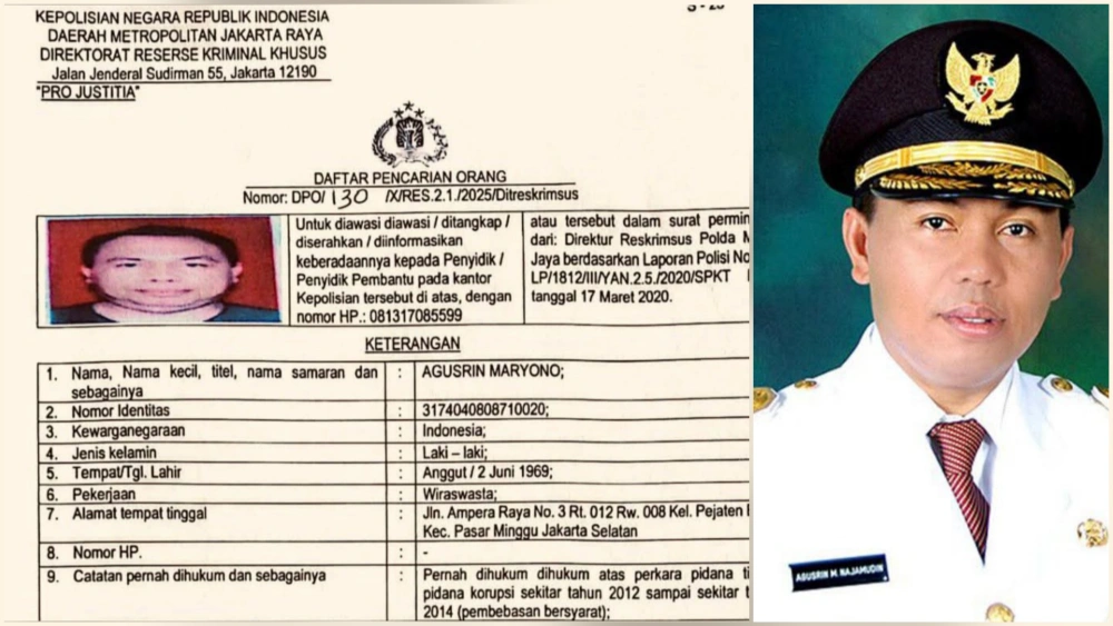 Biodata dan Agama Agusrin, Eks Gubernur Bengkulu Kini Ditetapkan Jadi DPO