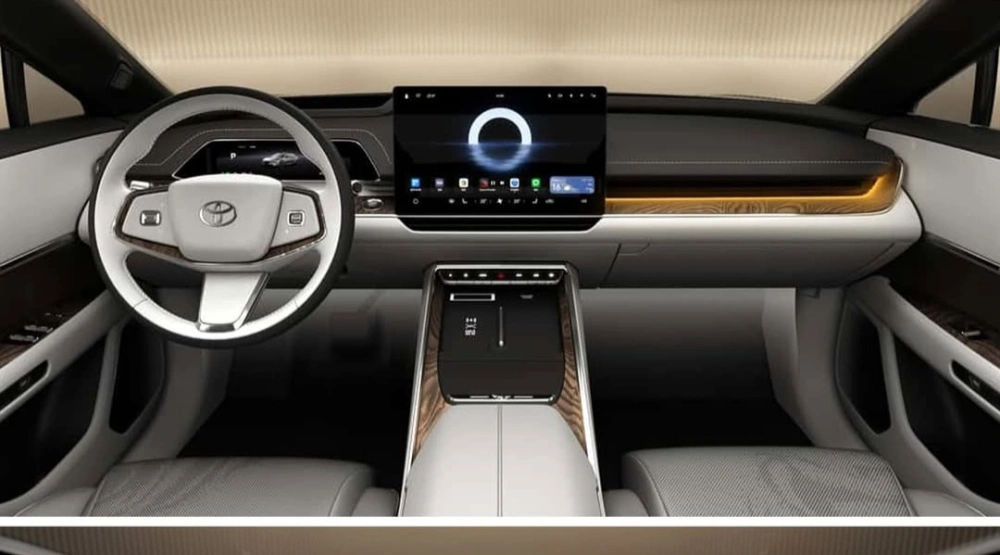 Interior Toyota bZ7 simpel tapi mewah. [Instagram]