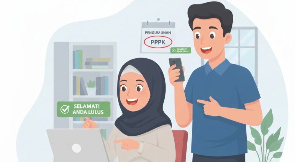 Ilustrasi cek hasil seleksi administrasi PPPK. [Gemini]