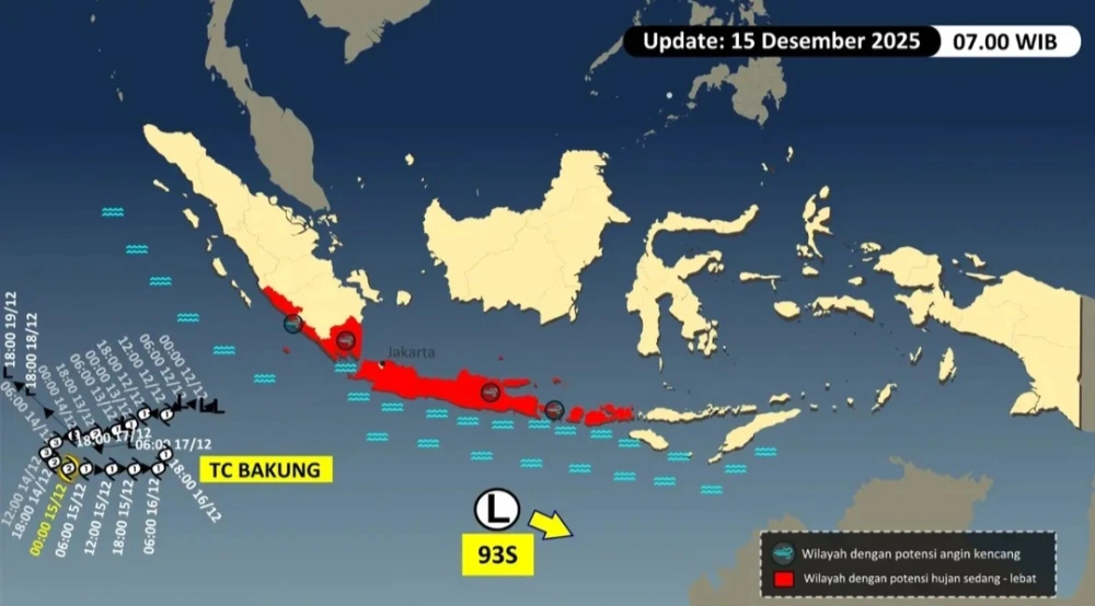 Waspada! Bengkulu Berpotensi Dilanda Hujan Disertai Angin Kencang Sepekan, Ini Wilayah Terdampak