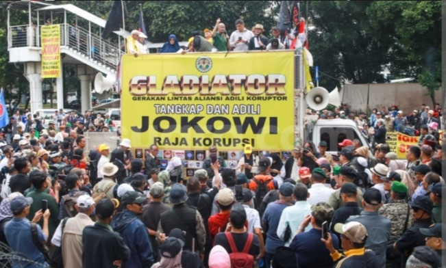 Massa Demo KPK, Minta Jokowi Ditangkap dan Diadili