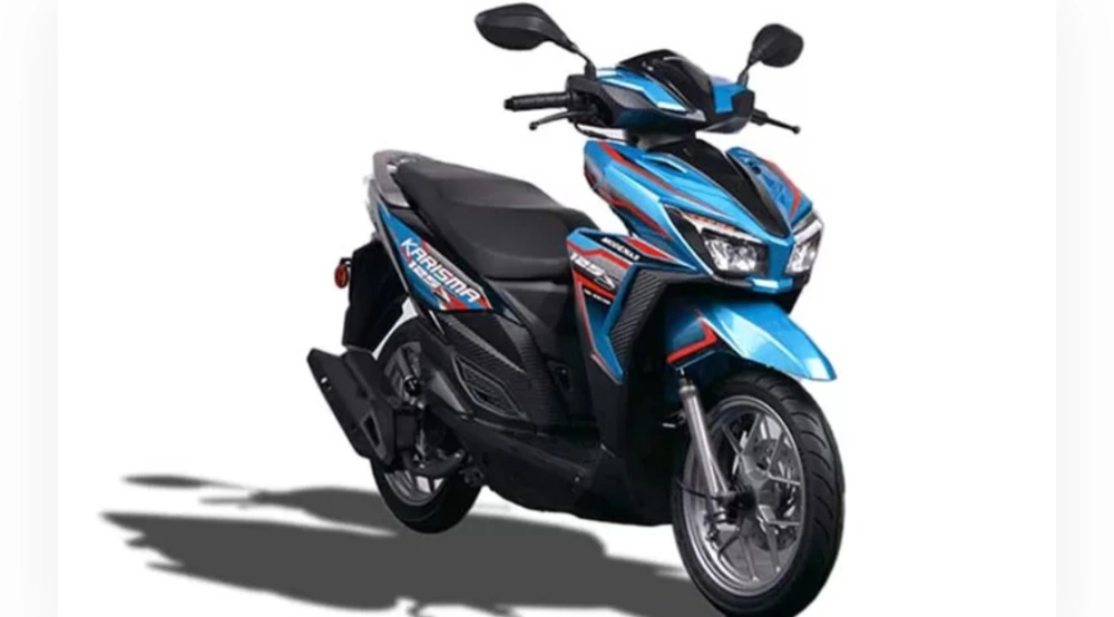 Honda Karisma 125 Matic menggunakan suspensi depan teleskopik dan suspensi belakang tunggal. [Instagram]