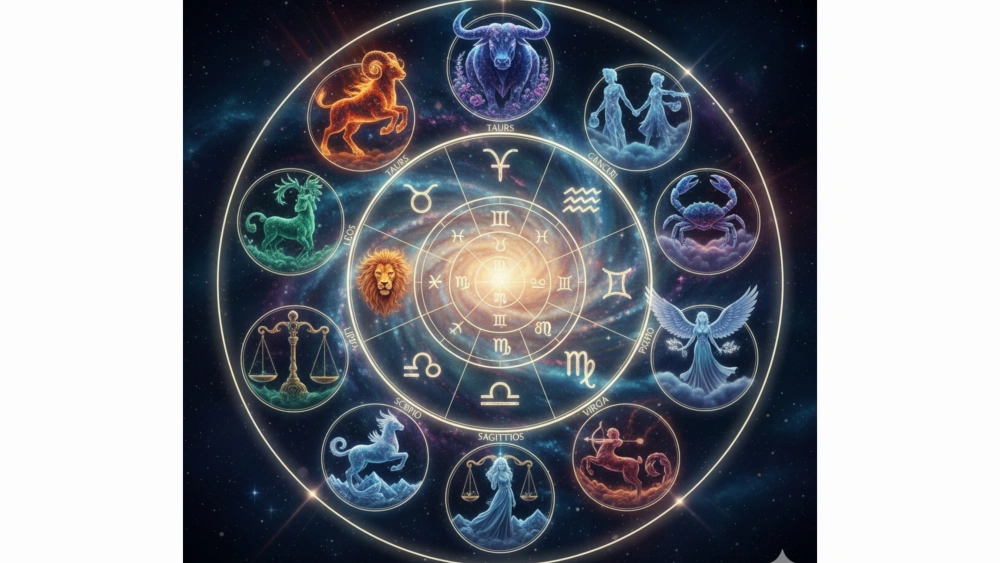 Ilustarasi zodiak. [Gemini]
