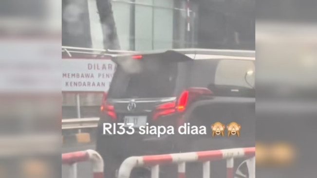 Viral Mobil RI 33 Diduga Kendaraan Bahlil Lahadalia Melanggar Pembatas Jalan, Warganet: Pejabat Gitu Loh