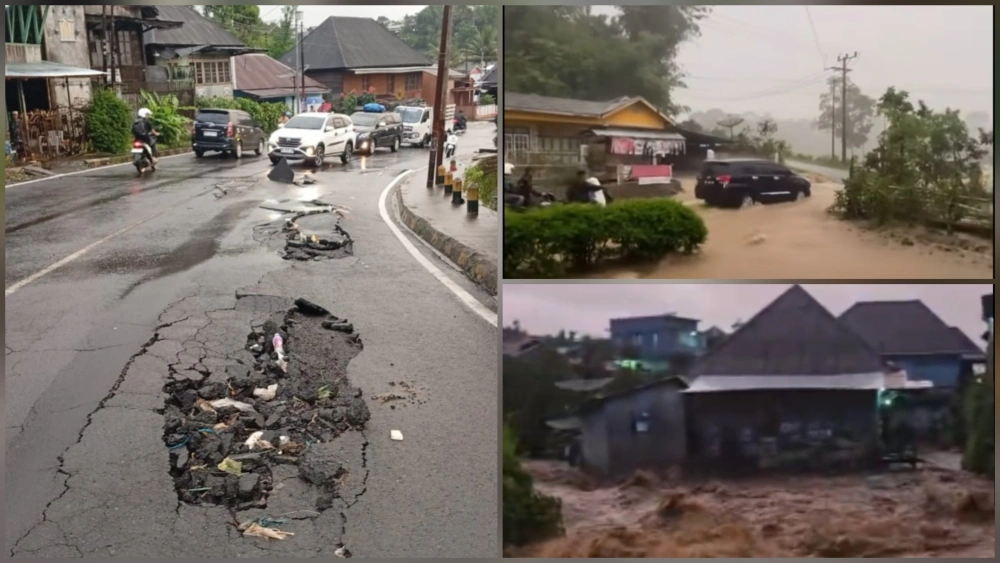 Hujan Deras Kepung Rejang Lebong: Sejumlah Titik Dilaporkan Banjir, Jalan Rusak