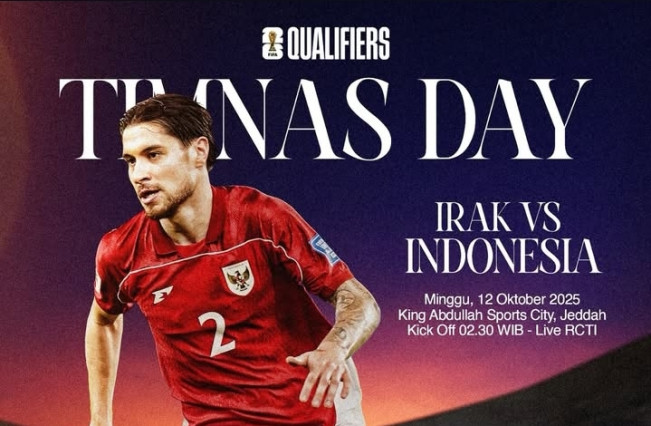 Link Live Streaming dan Jadwal Siaran Langsung Timnas Indonesia Vs Irak Dini Hari Nanti