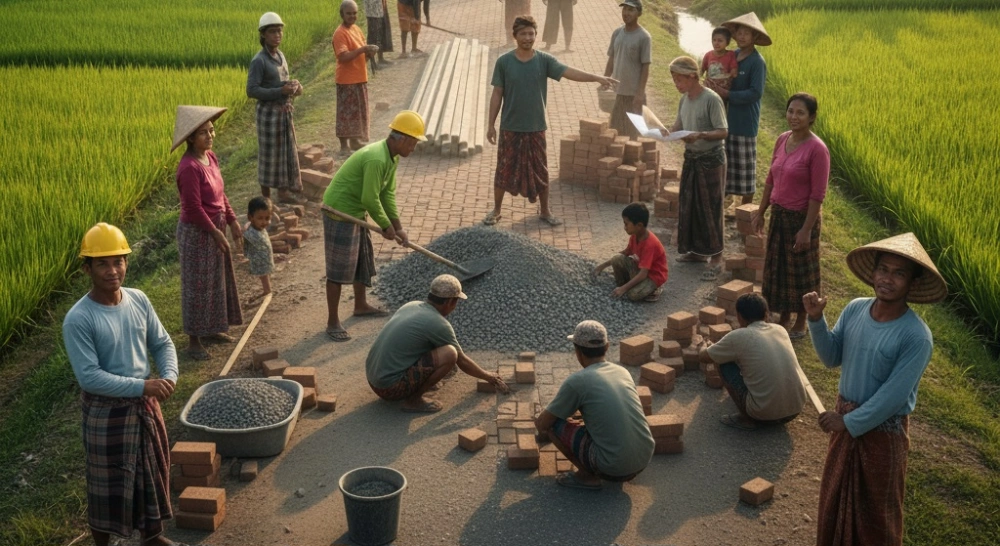 Kegiatan Dana Desa. [Gemini]