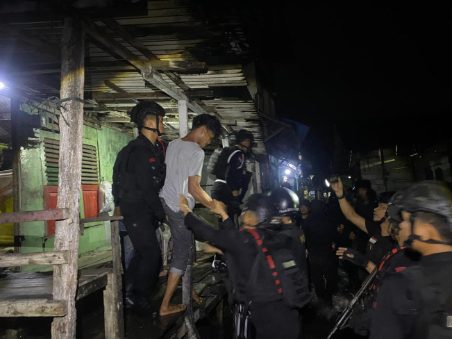 Polisi Obrak-abrik Barak Narkoba di Medan Belawan, Pelaku Penjarahan Turut Ditangkap