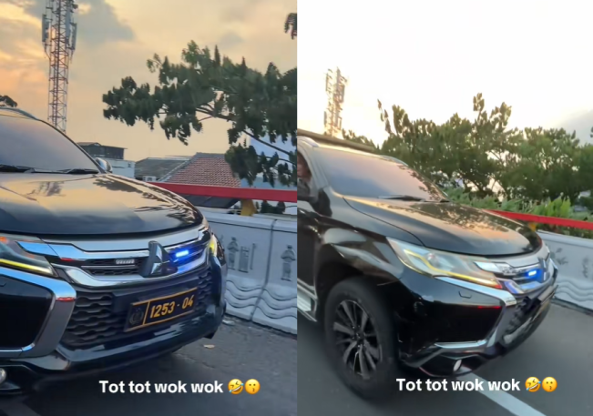 Heboh Plat Polisi 1253 04 Pakai Strobo Saat Terjebak Macet di Bandung, Apa Sanksinya?