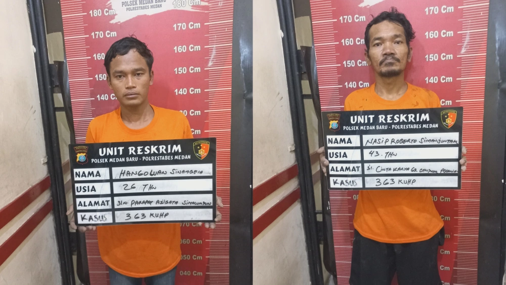 Dua pelaku pencurian diamankan polisi. [Istimewa]