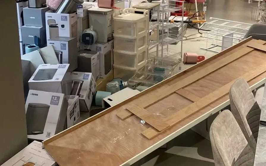 Suasana terjadi pascagempa Tarakan. [BPBD Tarakan]