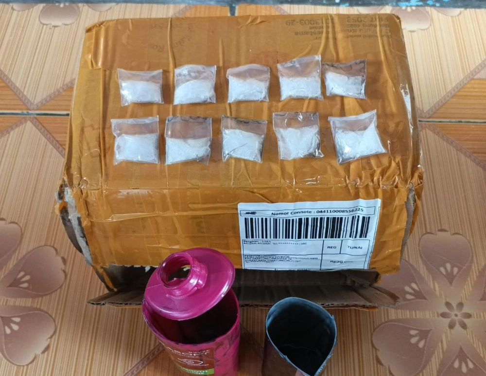 Barang bukti narkoba yang diamankan. [Istimewa]