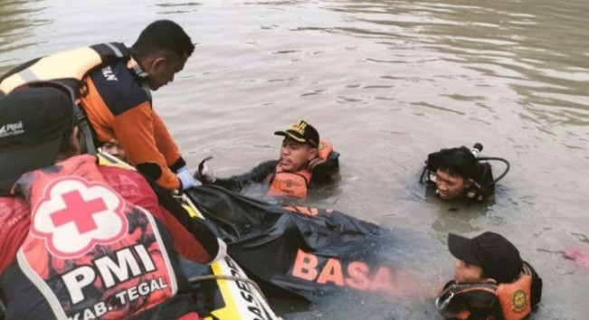 Konten Berujung Maut, Dua Remaja di Tegal Tewas Tenggelam Usai Terjun dari Jembatan