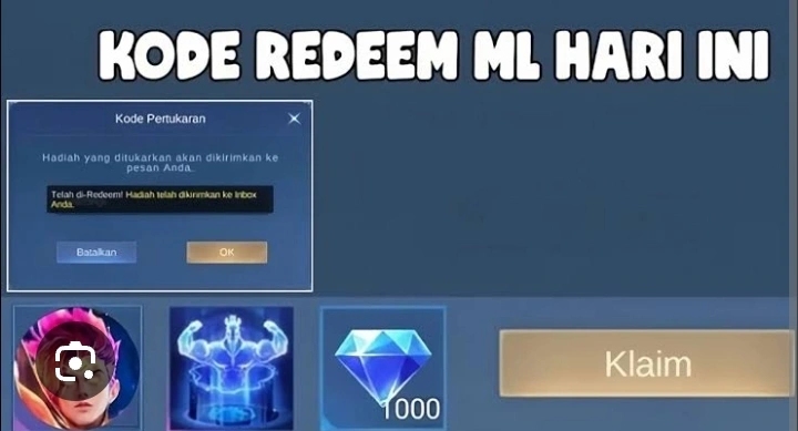 Ilustrasi klaim kode redeem ML. [Int]