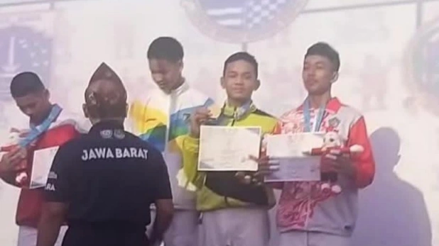 Atlet judo Sumatera Utara (Sumut), Renaldi Agus Parhusip saat meraih prestasi saat kejuaraan di Bandung  [Instagram]