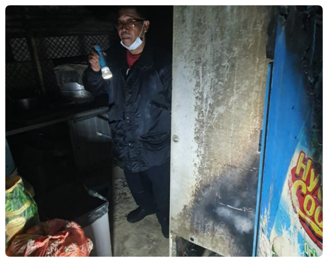 Rutan Pondok Bambu Kebakaran, Dapur Mitra Koperasi Gosong
