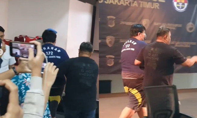 Potret George Sugama Halim Klaim Kebal Hukum Kini Berbaju Tahanan, Tertunduk Lesu dan Tangan Diborgol