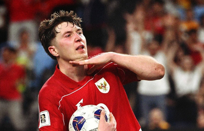 Ole Romeny Bawa Timnas Indonesia Unggul 1-0 Lawan Bahrain