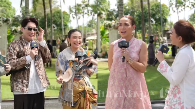 Melaney Ricardo dan Ayu Dewi Menangis Lihat Prosesi Siraman Luna Maya