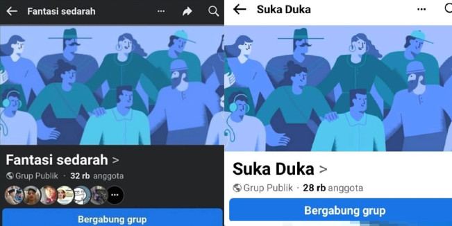 Grup Fantasi Sedarah yang kini sudah diblokir. (X)
