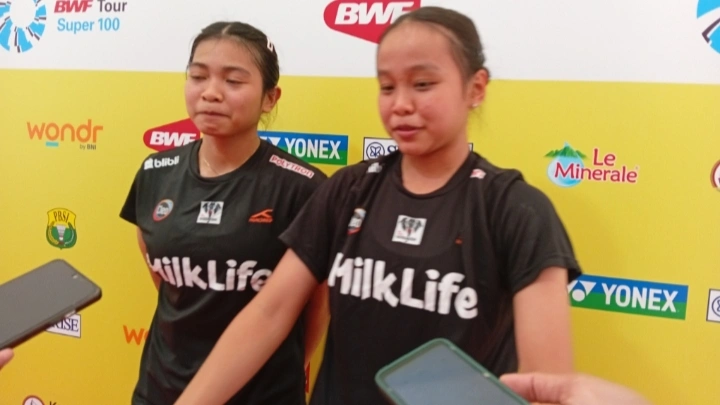 Langkah pasangan ganda putri,Salsabila Zahra Aulia/Adelia Nirul terhenti di round 16 usai tajkluk dari seniornya Apriyani/Fadia di ajang Indonesia Masters 2025. [FTNews/Kesuma]