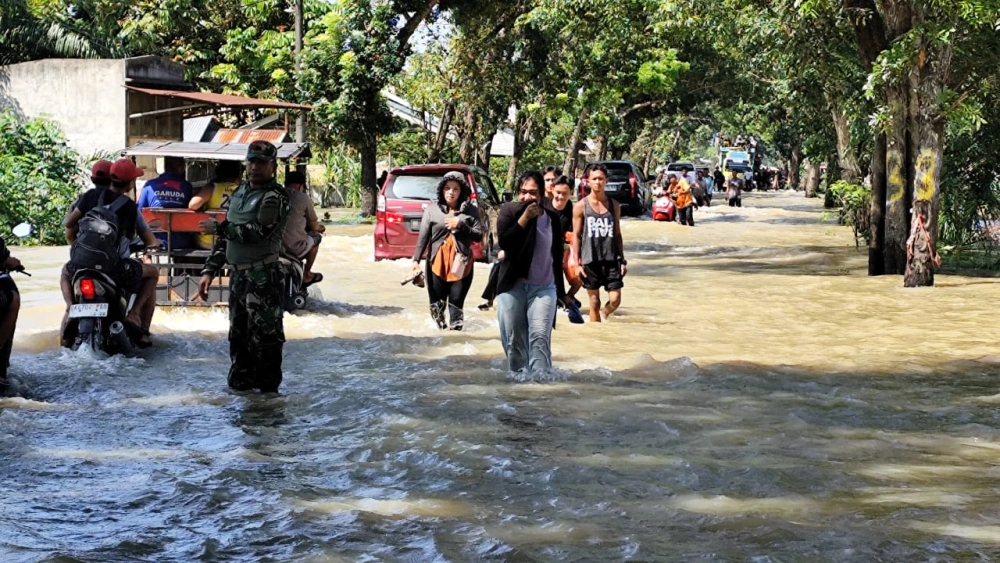 Ilustrasi banjir rob. [Istimewa]