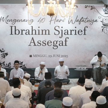 Acara 40 hari Ibrahim Assegaf. (Instagram @najwashihab)