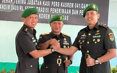Letkol Inf Agung Lewis Oktorada Resmi Jabat Dandim 0409/Rejang Lebong