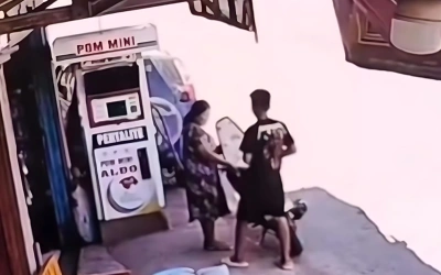 Viral! Pemuda Kabur Usai Diisikan BBM di Pom Mini Bengkulu