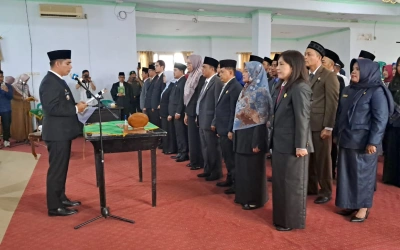 Gerbong Mutasi Bergerak, 60 Pejabat Baru Dilantik di Rejang Lebong
